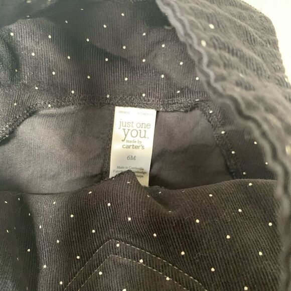 Carter’s 6mo Black and White Corduroy Dress - Picture 3 of 3